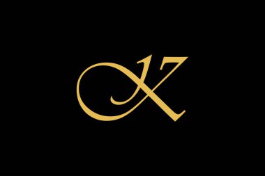 Siyah arkaplan üzerinde yaratıcı ve minimalist harf k alfa logo tasarım şablonu