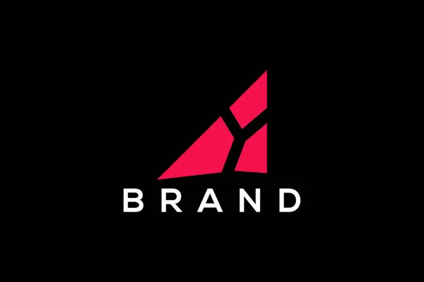 Soyut harf A Y vektör logo tasarımı