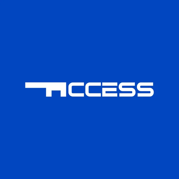 ACCESS Harf İşaretli Logo Tasarım Şablonu
