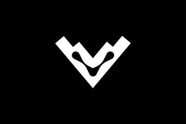 V Tech Harfi Logo Tasarım Şablonu 