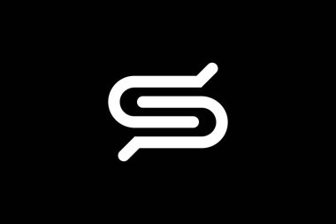 S Harfi Yığın Logo Tasarım Şablonu