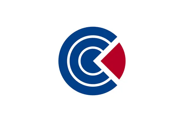 C harfi logo tasarım şablonu