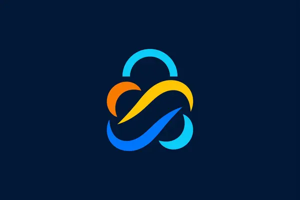 S Harfi Alışveriş Torbası Logo Tasarım Şablonu