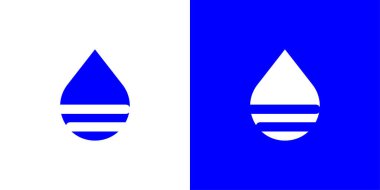 Su damlası logo tasarım şablonu