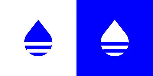Su damlası logo tasarım şablonu