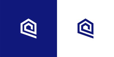 Zarif Ev Logosu Tasarımı. Emlak İşletmesi veya Ev Yapımcısı İçin Uygun