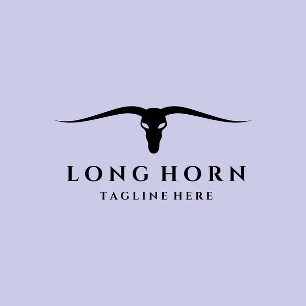 Uzun boynuz logosu vektör çizimi