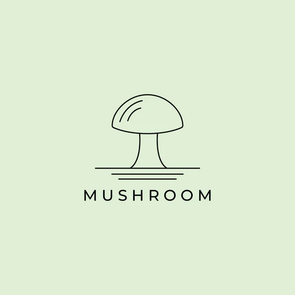 Mushroom Logo Vector Icon Illustration Design — Stock Vector