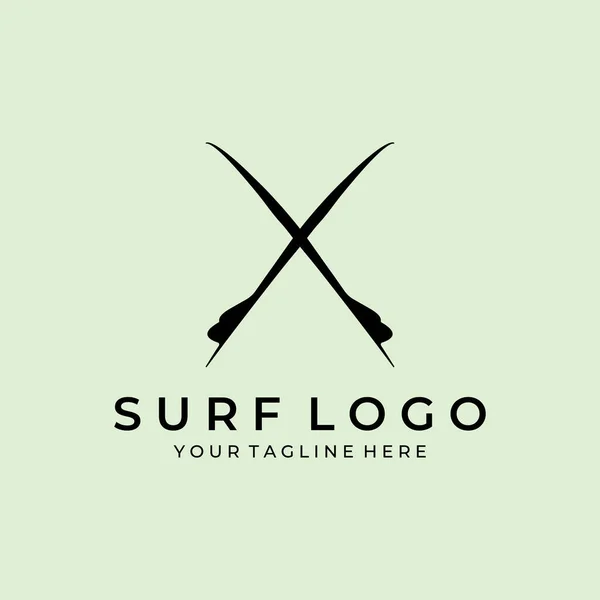 Gráficos Logotipos Etiquetas Emblemas Surf Vintage Diseño Camiseta Surf — Archivo Imágenes Vectoriales