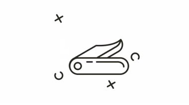 Animasyon cep çakısı simgesi