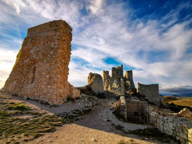 the ruins of the ancient fortress of the medieval castle in the north of the state of israel