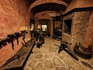 interior of a church. old town. medieval architecture.