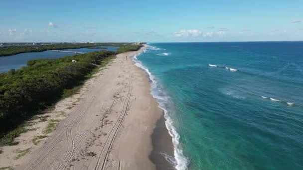 Aerial Drone Footage Offers Unique Visually Stunning Perspective Atlantic Ocean — Stockvideo