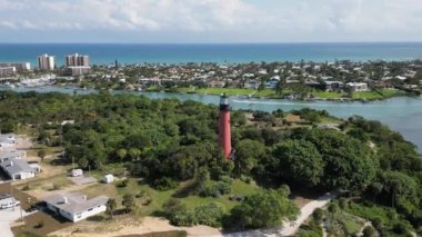 The lighthouse is a historic beacon located in the charming coastal town of Jupiter, Florida. Built in 1860, it has stood the test of time and continues to guide ships and boats safely through the waters off the Florida coast. 
