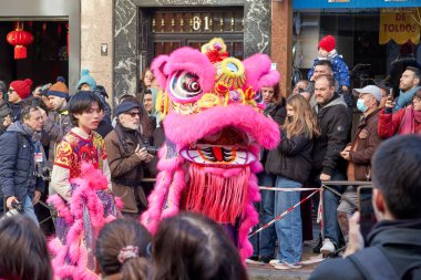 Celebration of the Chinese New Year in the Madrid neighborhood with the largest presence of Chinese immigrants in the capital.