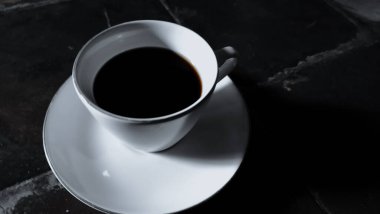 cups for coffee and tea made of plain white ceramic