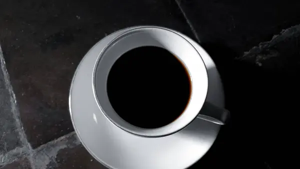 cups for coffee and tea made of plain white ceramic