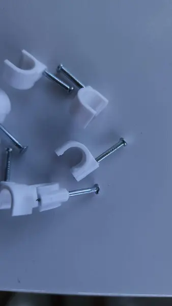 cable clips to lock cables for a neat look