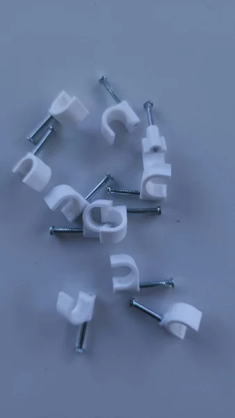 cable clips to lock cables for a neat look