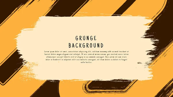 Abstract Yellow Grunge Texture Brown Background Good Use Banner Stockvektor