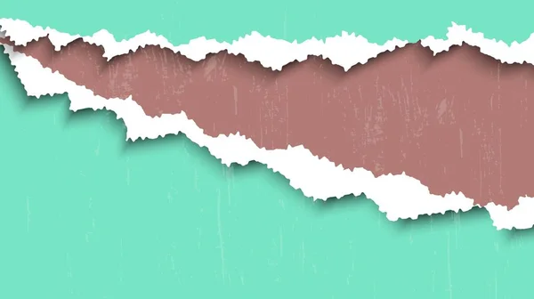 Minimal Green Paper Ripped In Dirty Grunge Wall Background Good Use For Banner