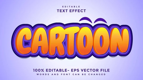3D Cartoon Editable Text Effect Design Template, Effect Saved In Graphic Style