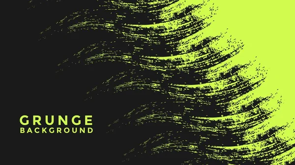 Abstract Green Grunge Texture In Black Background