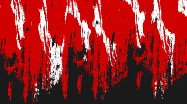 Abstract Red Grunge Texture In Black Background