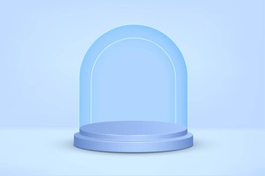 3d background products display podium scene with geometric platform stand to show cosmetic products. Stage showcase on pedestal display studio