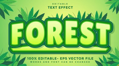 Forest Editable Text Effect Design Template, Effect Saved In Graphic Style