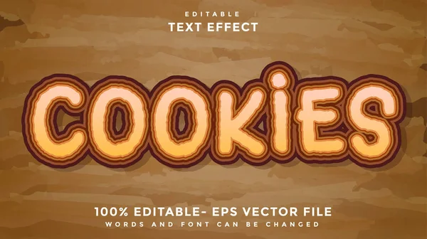 Cookies Editable Text Effect Design Template, Effect Saved In Graphic Style
