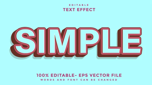Minimal Word Simple Editable Text Effect Design Template, Effect Saved In Graphic Style