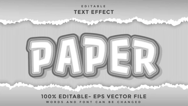 Stock vector Minimal Word Paper Editable Text Effect Design, Effect Saved In Graphic Style