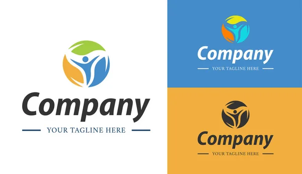 Şirketinizin logosu için modern şirket logosu tasarım elementi. Düz Vektör Şirketi Logo Tasarım Şablonu Elemanı