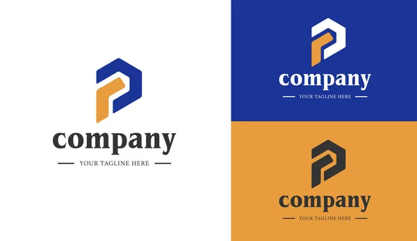 Şirketinizin logosu için modern şirket logosu tasarım elementi. Düz Vektör Şirketi Logo Tasarım Şablonu Elemanı