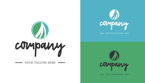 Şirketinizin logosu için modern şirket logosu tasarım elementi. Düz Vektör Şirketi Logo Tasarım Şablonu Elemanı