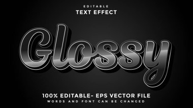 Modern Sözcük Parlatıcı Metin Efekti Tasarım Şablonu, Efekt Grafik Biçiminde Kaydedildi