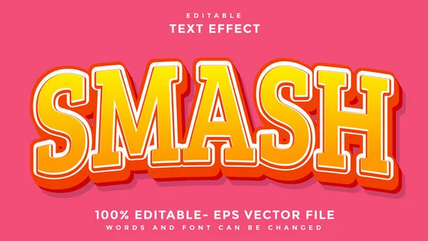 Minimaler Farbverlauf Word Smash Editierbare Texteffekt Design Vorlage Effekt Grafischen Stockillustration