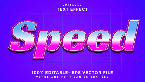 Moderner Farbverlauf Word Geschwindigkeit Editierbare Texteffekt Design Vorlage Effekt Grafischen — Stockvektor