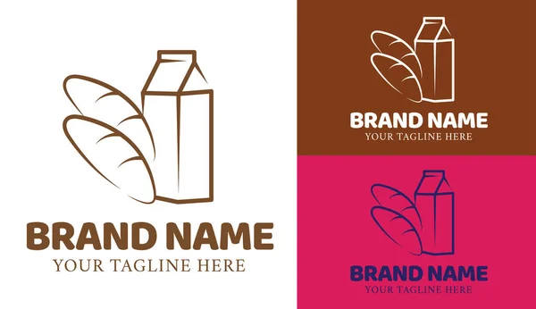 Дизайн Логотипа Пекарни Подходит Логотипа Бренда Уличной Еды — стоковый вектор