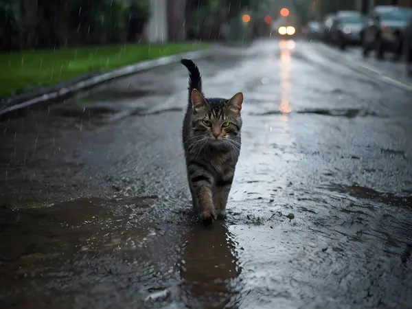 Yağmurdaki Dirençli Başıboş