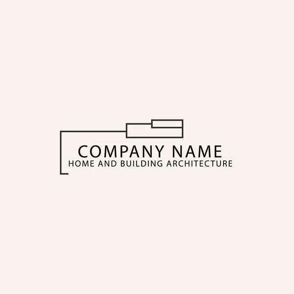 building and home architecture line art logo vector illustration design