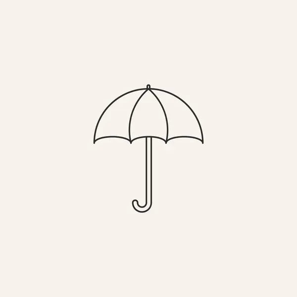 umbrella line logo vector design