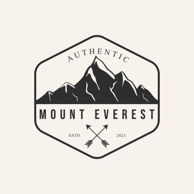 Everest otantik logo vektör tasarımını bağla.