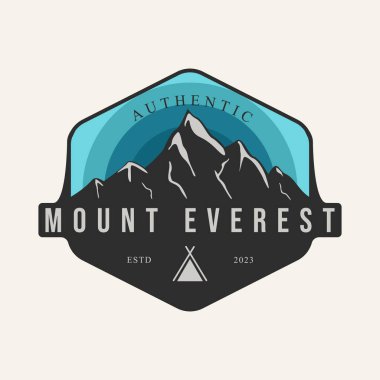 Everest otantik logo vektör tasarımını bağla.