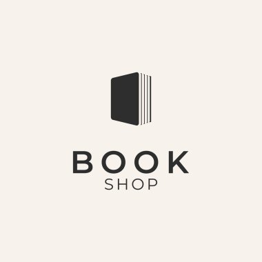 Kitap depolama satırı logo vektör tasarımı illüstrasyonu....