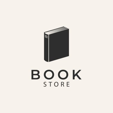 Kitap depolama satırı logo vektör tasarımı illüstrasyonu....