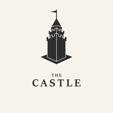 kale tasarımı sanat logo vektör çizimi.