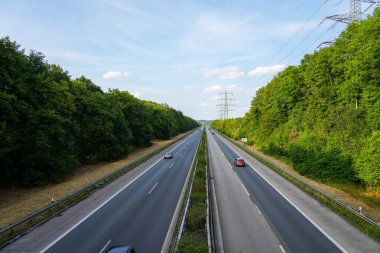 Bir köprüden A43 görüntüsü.