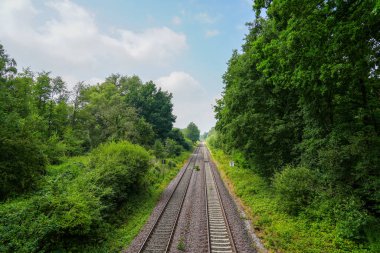 Schwerte yakınlarındaki tren rayları